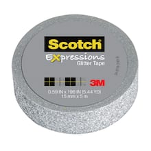 Best Creation Glitter Tape 15mmX5m-Silver GTS-001 